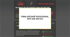 Desktop Screenshot of ohnostroje-hana.cz