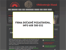 Tablet Screenshot of ohnostroje-hana.cz